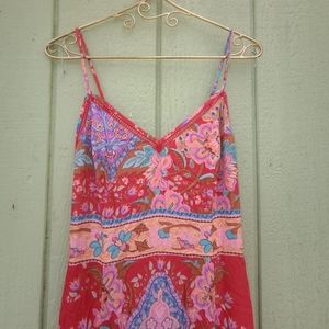 Sold on Boho 🧇🧇! Spell Sample Lotus Strappy Dress Ruby Red S OOAK New /Tag